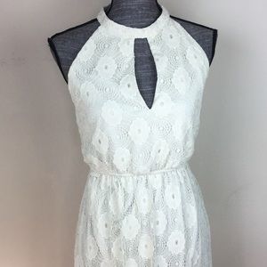 La Reyna Halter Cut Out Long Dress